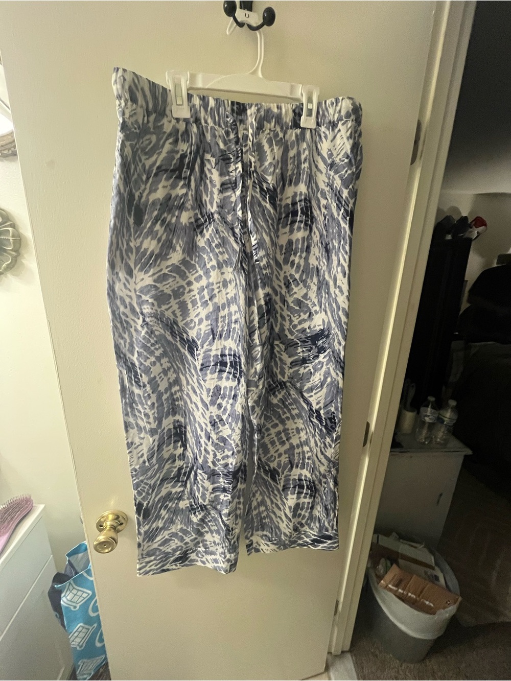 Haven Well Within Blue Wide-Leg Tie-Dye Print Pants - Blue - Picture 2 of 6